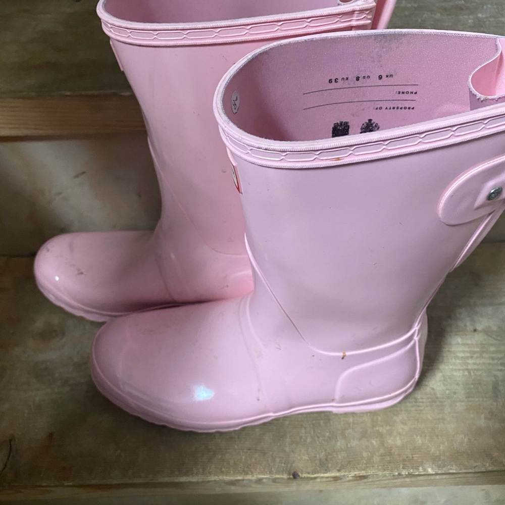 COPY - Hunter Blush Pink Rain Boots New